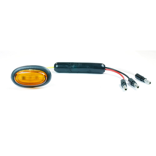 Dual Intensity MicroNova® LED Clearance/Marker Lamp Slim-Line w/Grommet - Amber  49373