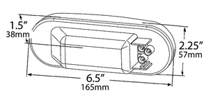 Economy Oval Stop/Tail/Turn Lamp Front Park - Amber  52183