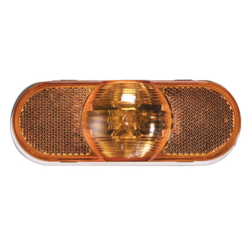 Torsion Mount® III Oval Side Turn Marker Lamp w/Female Pin - Amber  52513