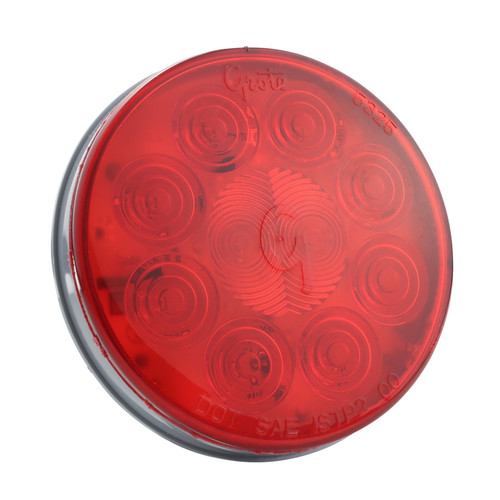 4" SuperNova® Grommet Mount 10-Diode Pattern LED Stop/Tail/Turn Lamp Hard-Wired - Red  53532