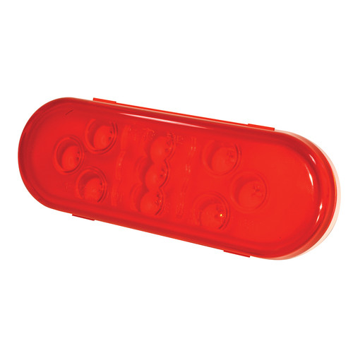 SuperNova® 9-Diode Oval LED Stop/Tail/Turn Lamp w/Male Pin - Red  54132