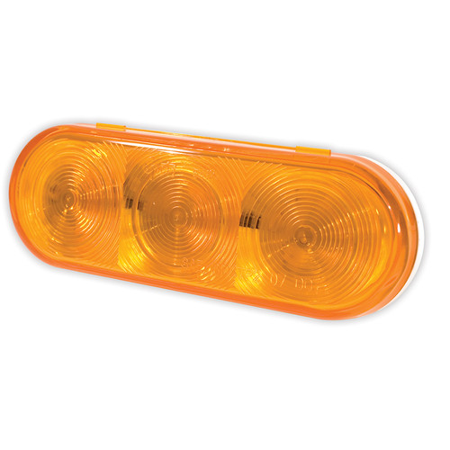 Grote Select® Oval LED Stop/Tail/Turn Lamp Auxiliary w/Female Pin - Amber  54173