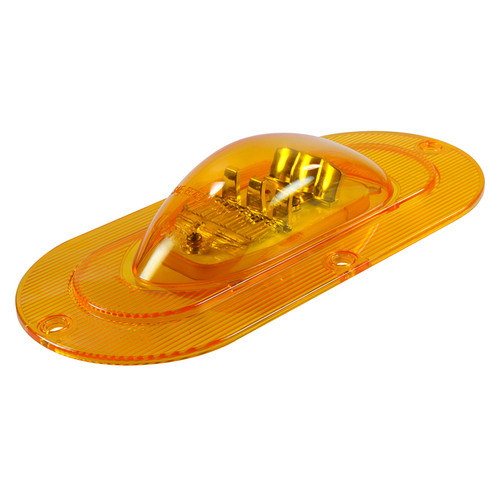 SuperNova® Oval LED Side Turn Marker Lamp Integrated Flange Mount w/SuperSeal® Hard Shell Connector - Amber  54213