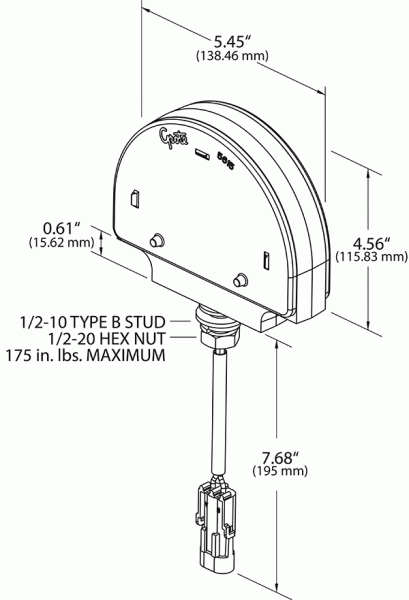 LED Warning Lamp Pedestal - Amber  56150