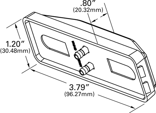 Rectangular Utility Lamp Incandescent - Clear  60301