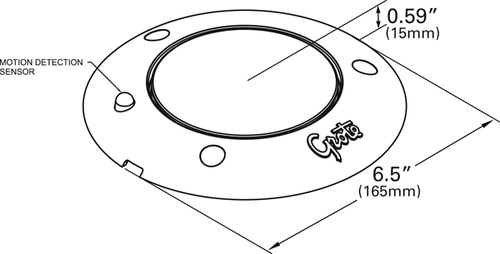S100 LEDLamp® Surface Mount Dome Lamp w/Motion Sensor - Clear  61331