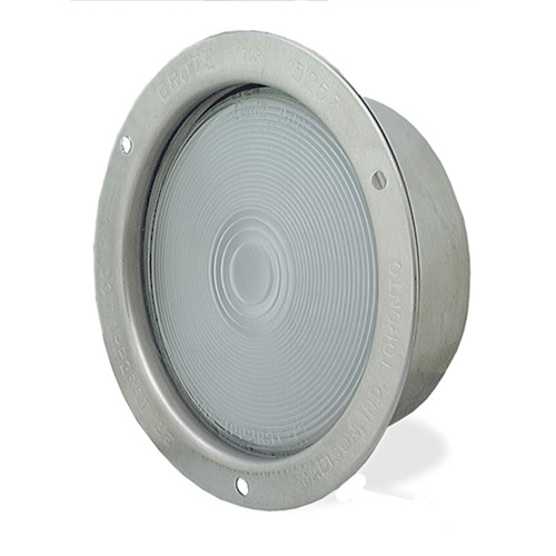 Stainless Steel Recessed Dual System Backup Lamp - Clear  62151
