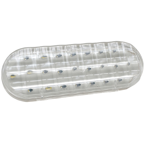 SuperNova® Oval Dual-System LED Backup Lamp Vertical Grommet Mount w/Male Pin - Clear  62591