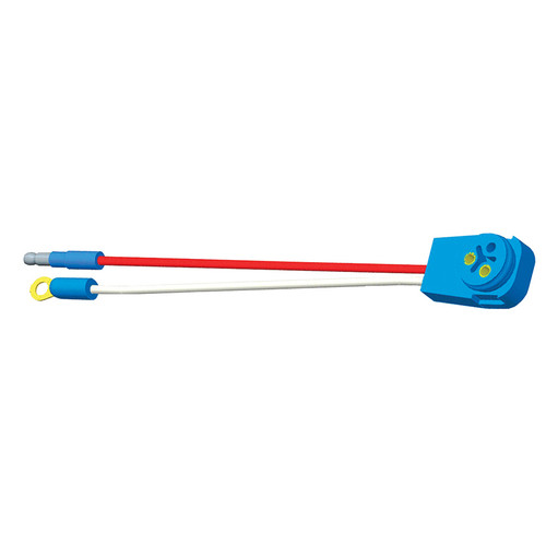 10" Single Function Two-Wire 90° Female Pin Pigtail w/.180" Bullet Connector & Ring Terminal Wire  66846