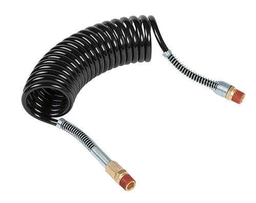 1/4" x 54" Black Recoil Air Hose w/Male NPT Fittings  81-0054