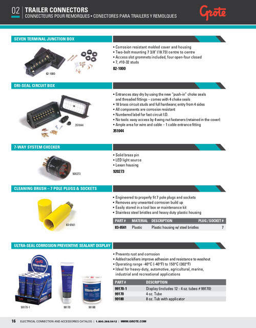 7 Terminal Junction Box - Black  82-1000