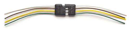 16 AWG @ 12" Flat 4 Pin Trailer Connector - Brown/Green/White/Yellow  82-1030