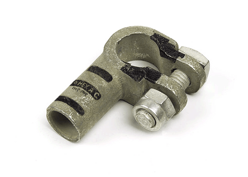 1/0 AWG Left Elbow Negative - Black  82-9640