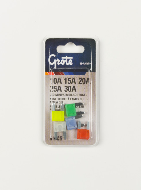Miniature Blade LED Fuse Assortment Kit @ 5 Pack - Assorted  82-ANM-I-5