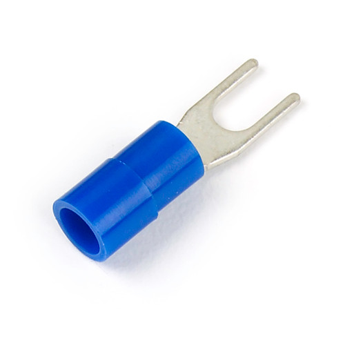 16 - 14 AWG Nylon Spade Terminals #4 - #6 @ 50 Pack - Blue  83-2219