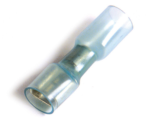16 - 14 AWG Heat Shrinkable Quick Disconnects Female .250" @ 50 Pack - Blue  83-2432