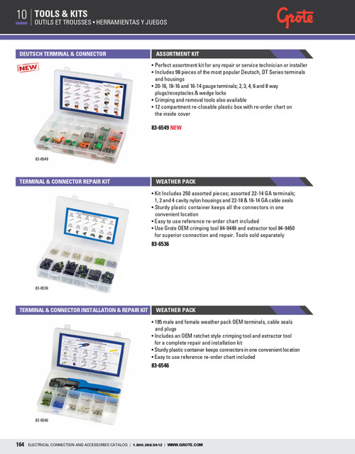 OEM Repair Kit "Weather Pack" Terminal & Connectors @ 185 Pack  83-6546