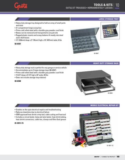 Heavy Duty Dual Tray Slide Rack - Gray  83-6548
