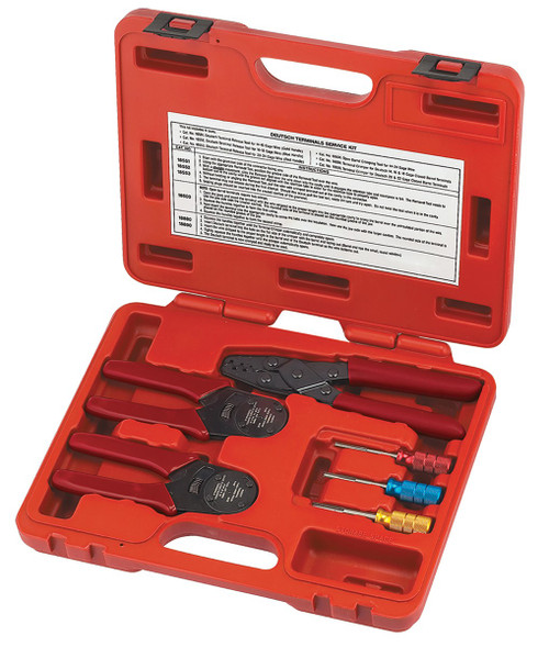 24 - 14 AWG Deutsch & Weather Pack Tool Service Kit - Blue/Gold/Red  83-6568