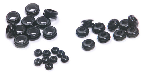 Clips Grommets & Bushings Rubber Grommet Assortment (1/4" 1/8" & 3/8") @ 30 Pack  83-7006