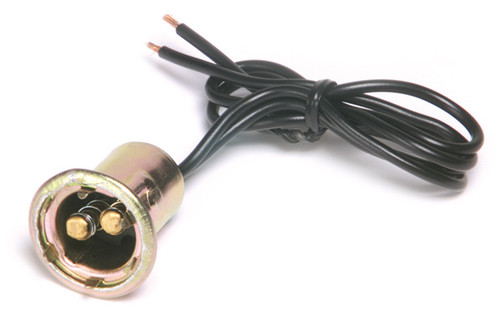 18 AWG 2-Wire Stop-Turn-Park Pigtail @ 12" - Black  84-1004