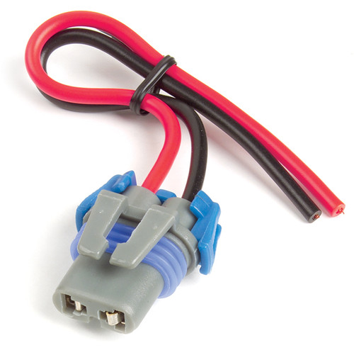 16 AWG 2-Wire GM Low Beam HeadLamp Pigtail @ 12" - Black/Red  84-1038