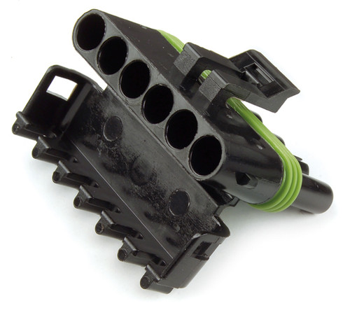 Weather Pack Connectors Nylon 6 Cavity Male @ 10 Pack  84-2053