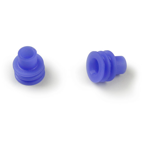 12 - 10 AWG Weather Pack Cable Seals @ 10 Pack - Blue  84-2081
