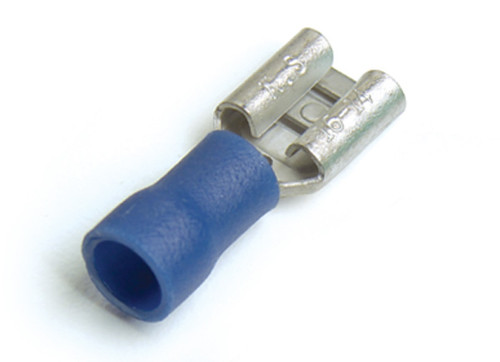 16 - 14 AWG Vinyl Quick Disconnects Female .187" @ 15 Pack - Blue  84-2301