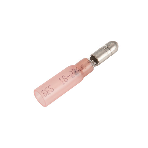 22 - 18 AWG Heat Shrinkable Bullet & Receptacle Connectors Male .180" @ 15 Pack - Red  84-2460