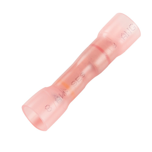 12 - 8 AWG Heat Shrinkable Step Down Butt Connectors @ 15 Pack - Red  84-2626