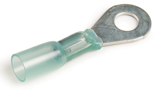 16 - 14 AWG Heat Shrink & Solder Ring Terminals #10 @ 25 Pack - Blue  84-2810
