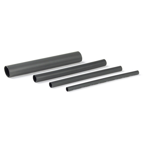 3/16 - 1/4" Dual Wall 4:1 Hot Melt Heat Shrink Tubing 6" @ 20 Pack - Black  84-5007-3