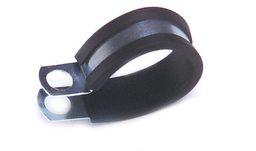 7/8" Rubber Insulated Steel Clamps @ 10 Pack - Black  84-8005