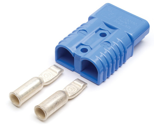1/0 AWG @ 175A Blue Plug-In Style Battery Cable Quick Connectors  84-9683