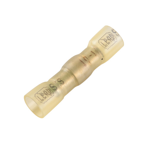 12 - 10 AWG Crimp Solder & Seal Butt Connectors @ 1000 Pack - Yellow  88-2931