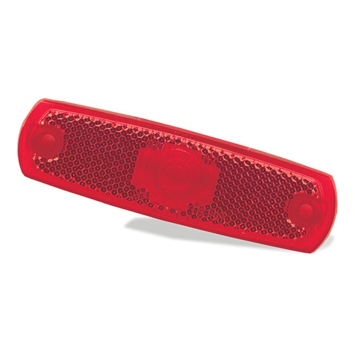 Clearance/Marker Replacement Lens w/Built-in Reflector - Red  90072