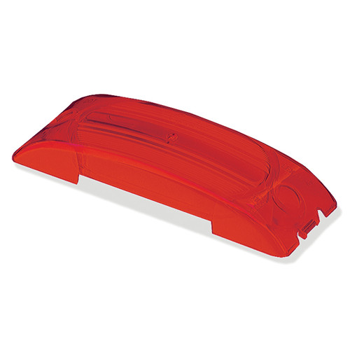 Two-Bulb Turtleback® Clearance/Marker Replacement Lens - Red  90172