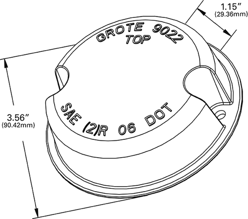 OEM Style License Backup Replacement Lens - Clear  90221