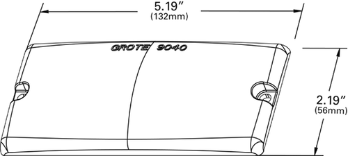Economy Interior Dome Replacement Lens - Clear  90401