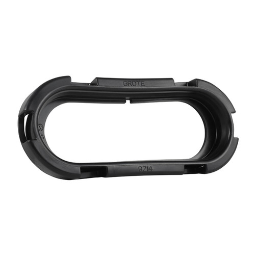 6" Oval Lamp Open Hole Grommet - Black  92140