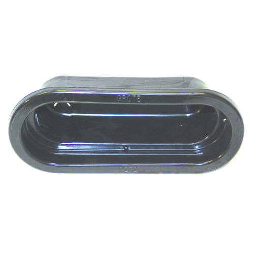 6" Oval Lamp Recessed Closed Hole Grommet - Black  92720