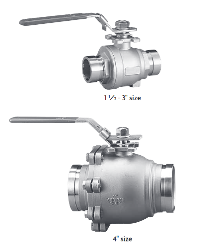 Model BV435 Gruvlok Stainless Ball Valve 1-1/2"