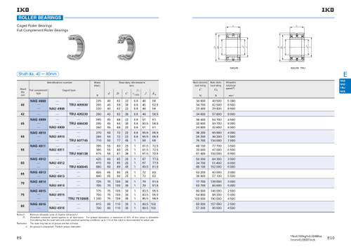 65 x 90 x 25mm Full Complement Machined Roller Bearing   NAG 4913
