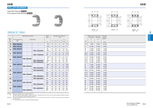 30 x 47 x 17mm Full Complement Machined Roller Bearing   NAG 4906 UU