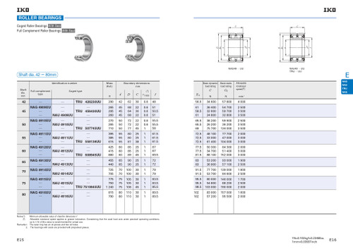 80 x 110 x 30mm Full Complement Machined Roller Bearing   NAG 4916 UU