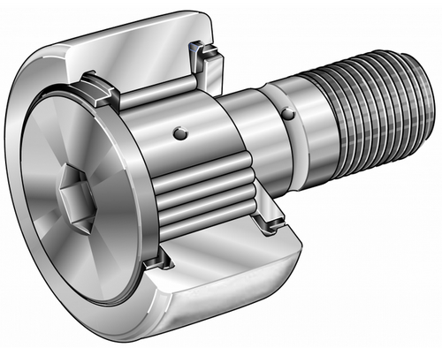 Metric Crowned Sealed Full Complement Cam Follower   CF 30 VBUUR