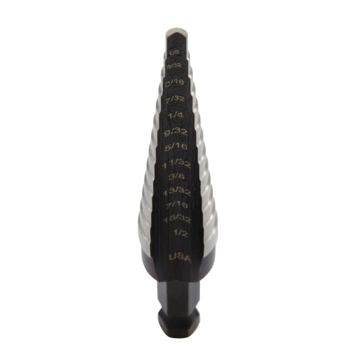 UNIBIT® 1/8 - 1/2" #1 High Speed Steel Step Drill Bit    10231