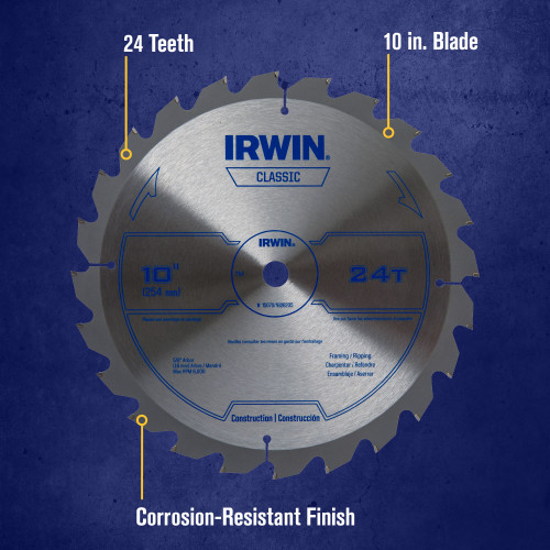5 Pc. 10" 24T Classic Series Circular Saw Blade   15070