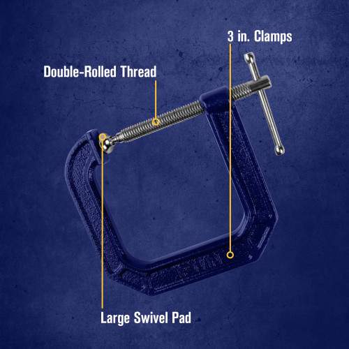 3" Quick-Grip® Deep Throat C-Clamp   225134